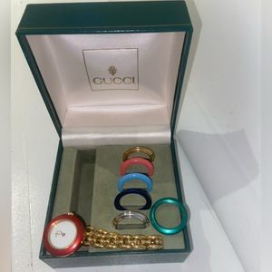 Authentic Gucci Bezel watch in good condition.